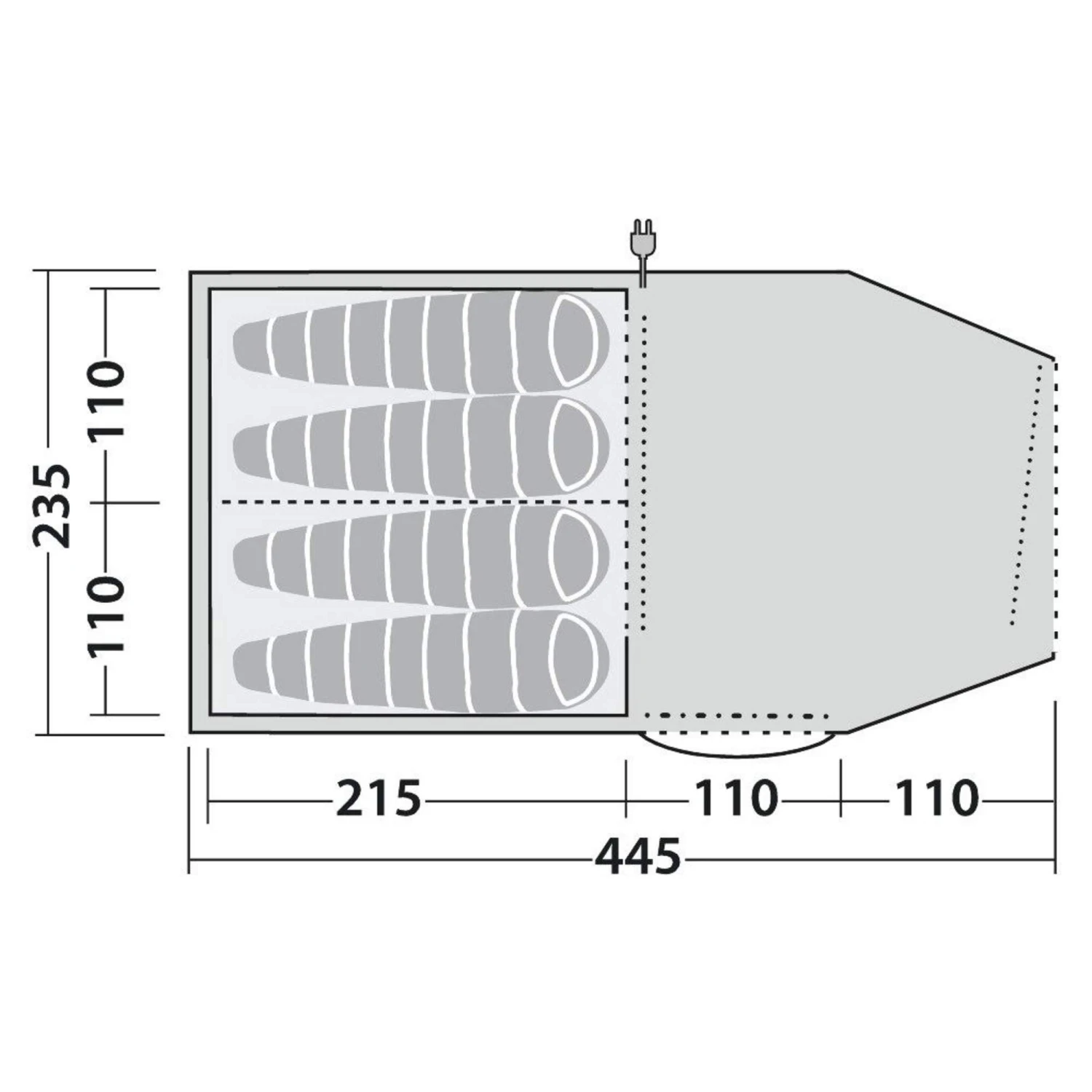 Robens DOUBLE DREAMER 4 - Tunnelzelt 6 Robens DOUBLE DREAMER 4 - Tunnelzelt – Bild 4